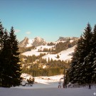 View from a ski slope in Moléson