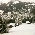 View of Davos from the ski centre