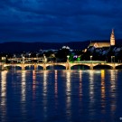 Basel Mittlerebruecke by night