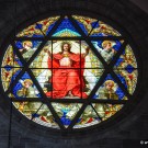 The south Rose Window of the Basel Muenster