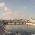 The city of Basel in winter