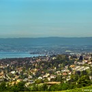 Lausanne city and Lake view