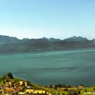 Lake and Mountain view from Lausanne