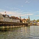 Lucerne city and Chapel Bridge