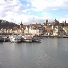 Lucerne webcam with view to the Chapel Bridge and Water Tower