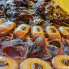 Traditional Swiss products at a local open market