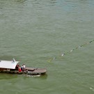 Rhine Ferry near the Basel Muenster