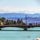 View from Zurich's Muenster Bruecke