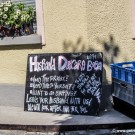 Sign at Baba's Restaurant by Lake Zurich