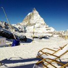 Sun Chairs at Zermatt's Ski Station
