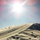 Snowy mountain slope in the region of Davos