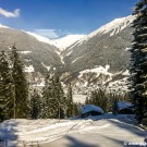 View over Davos from the ski station